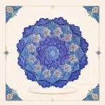بشقاب مینا کاری سایز 25